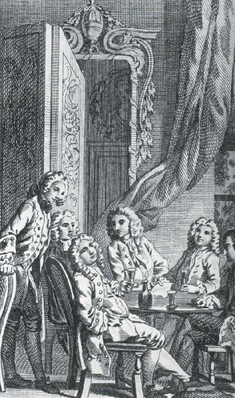 unknow artist en illustration ur den samlade upplagan av tidskriften the spectator fan 1712 oil painting picture